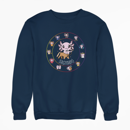 Sudadera Horóscopos Sagitario Axolotzin Ajolote Unisex