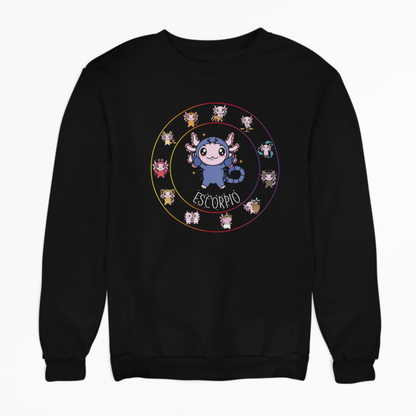 Sudadera Horóscopos Escorpio Axolotzin Ajolote Unisex
