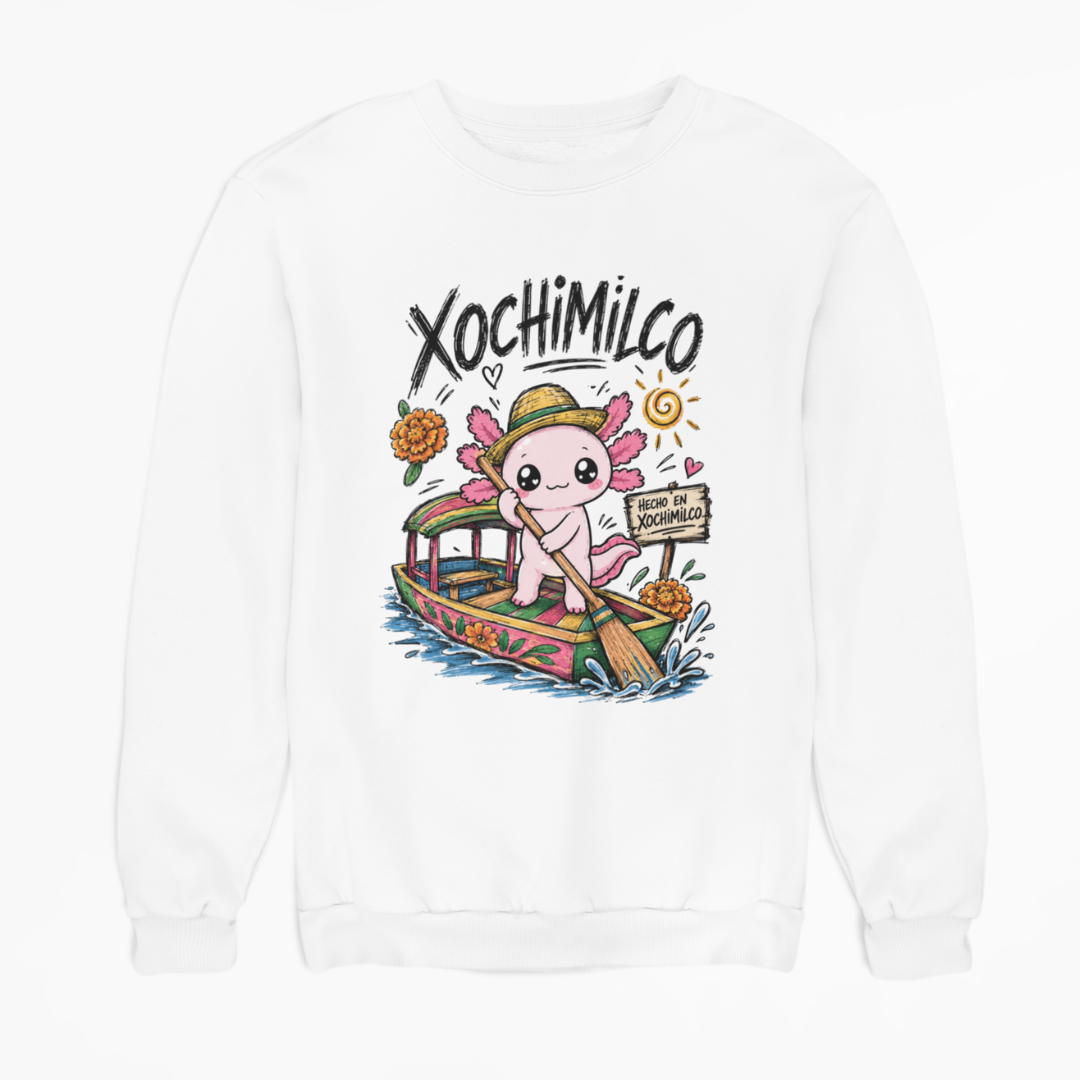 Sudadera Ajolotito Xochimilco Unisex