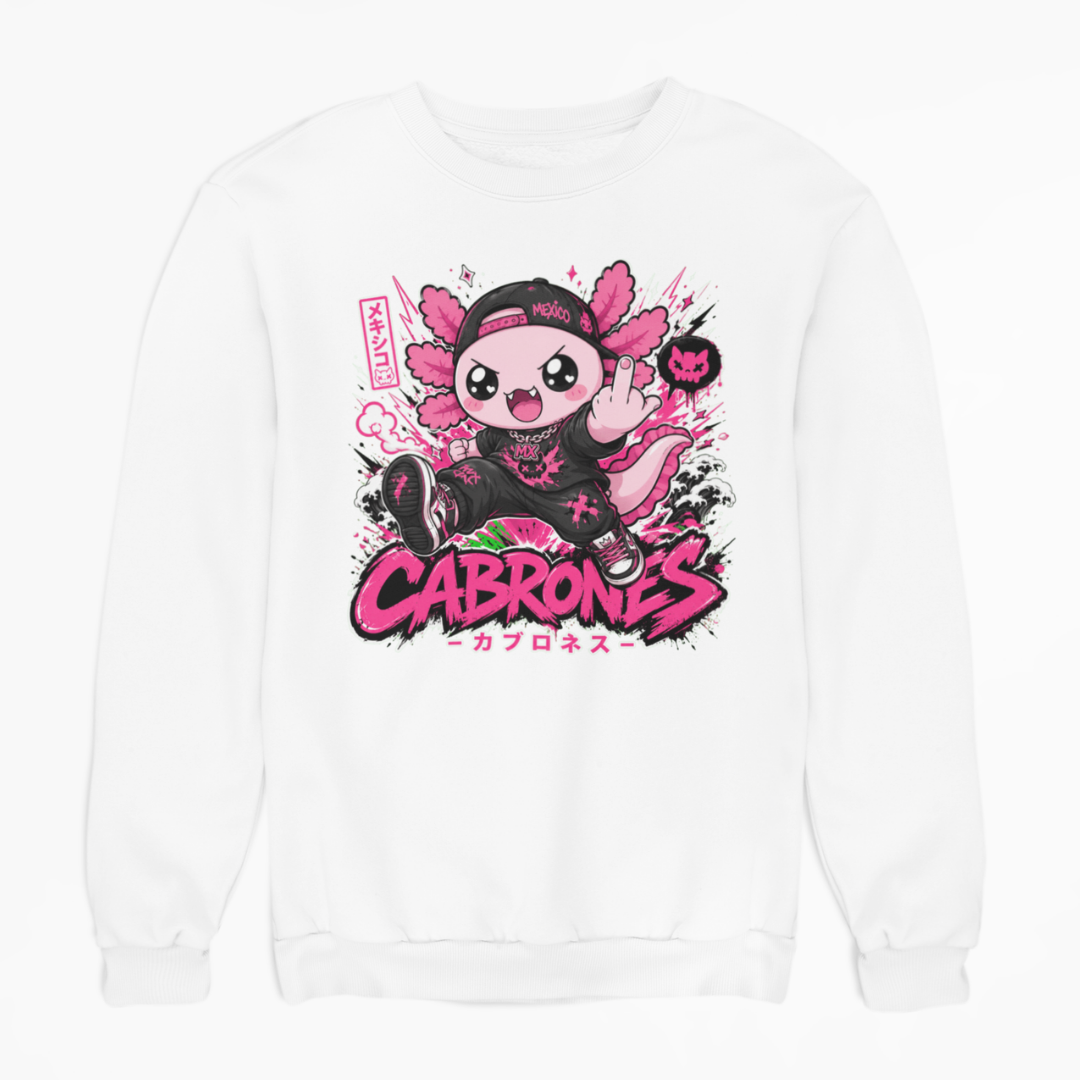 Sudadera Ajolotito Cabrones Unisex