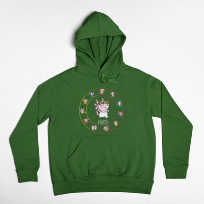 Hoodie Horóscopos Virgo Axolotzin Ajolote Unisex
