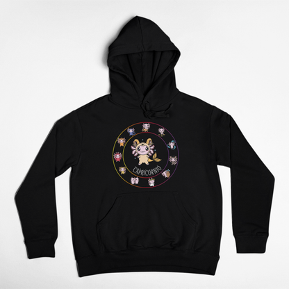 Hoodie Horóscopos Capricornio Axolotzin Ajolote Unisex