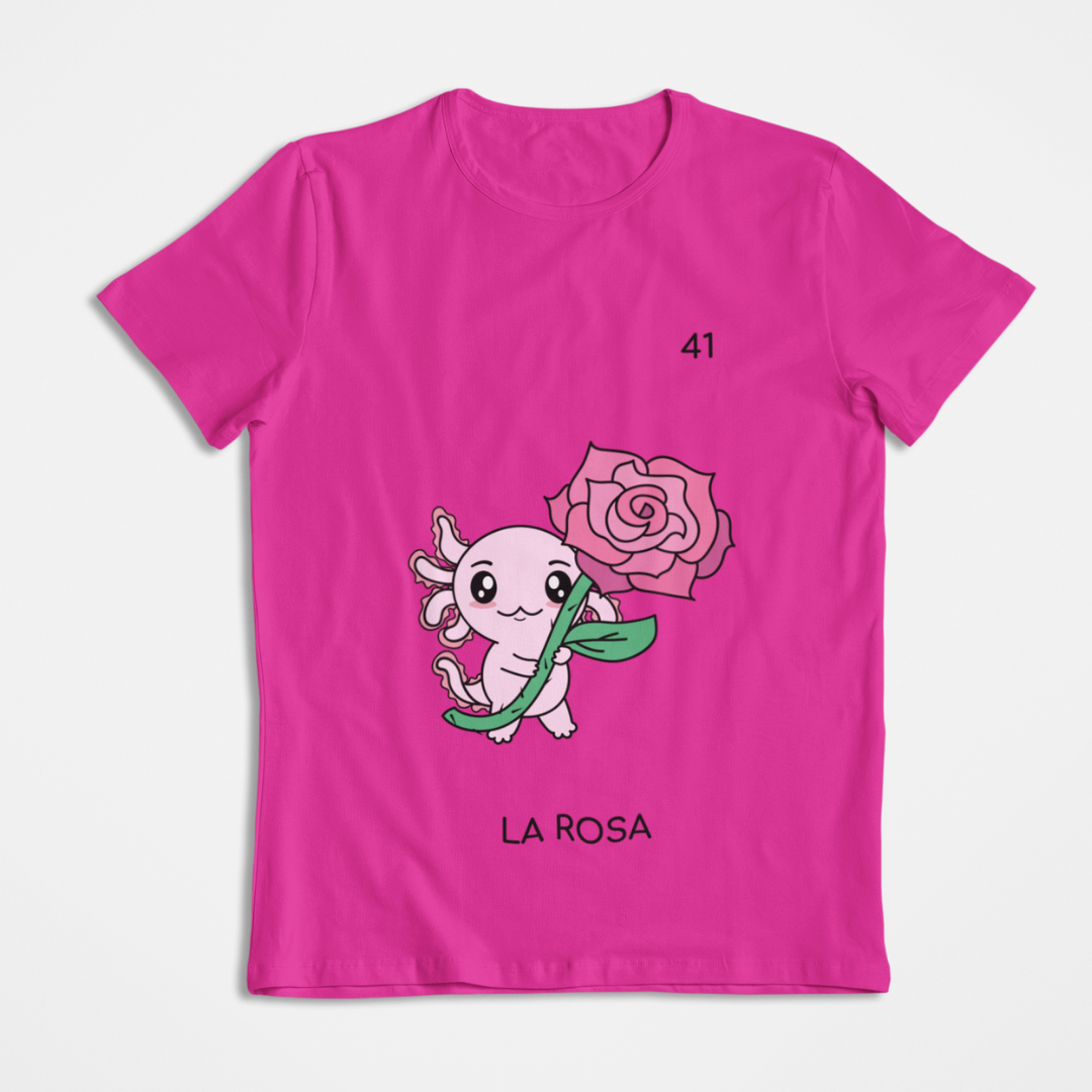 Playera Axoloteria La Rosa Ajolote