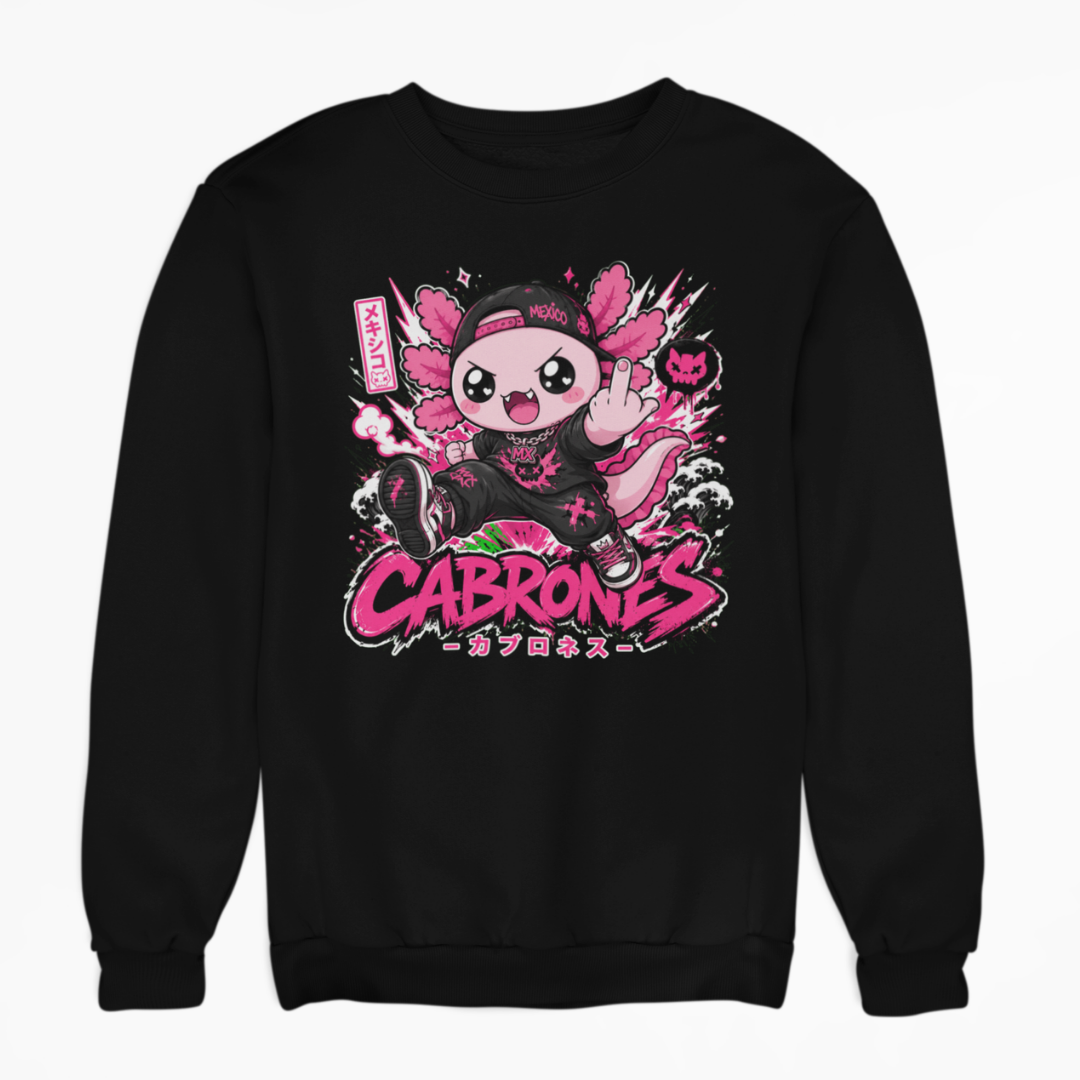Sudadera Ajolotito Cabrones Unisex