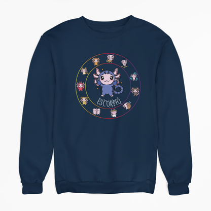 Sudadera Horóscopos Escorpio Axolotzin Ajolote Unisex