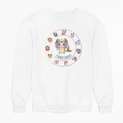 Sudadera Horóscopos Capricornio Axolotzin Ajolote Unisex