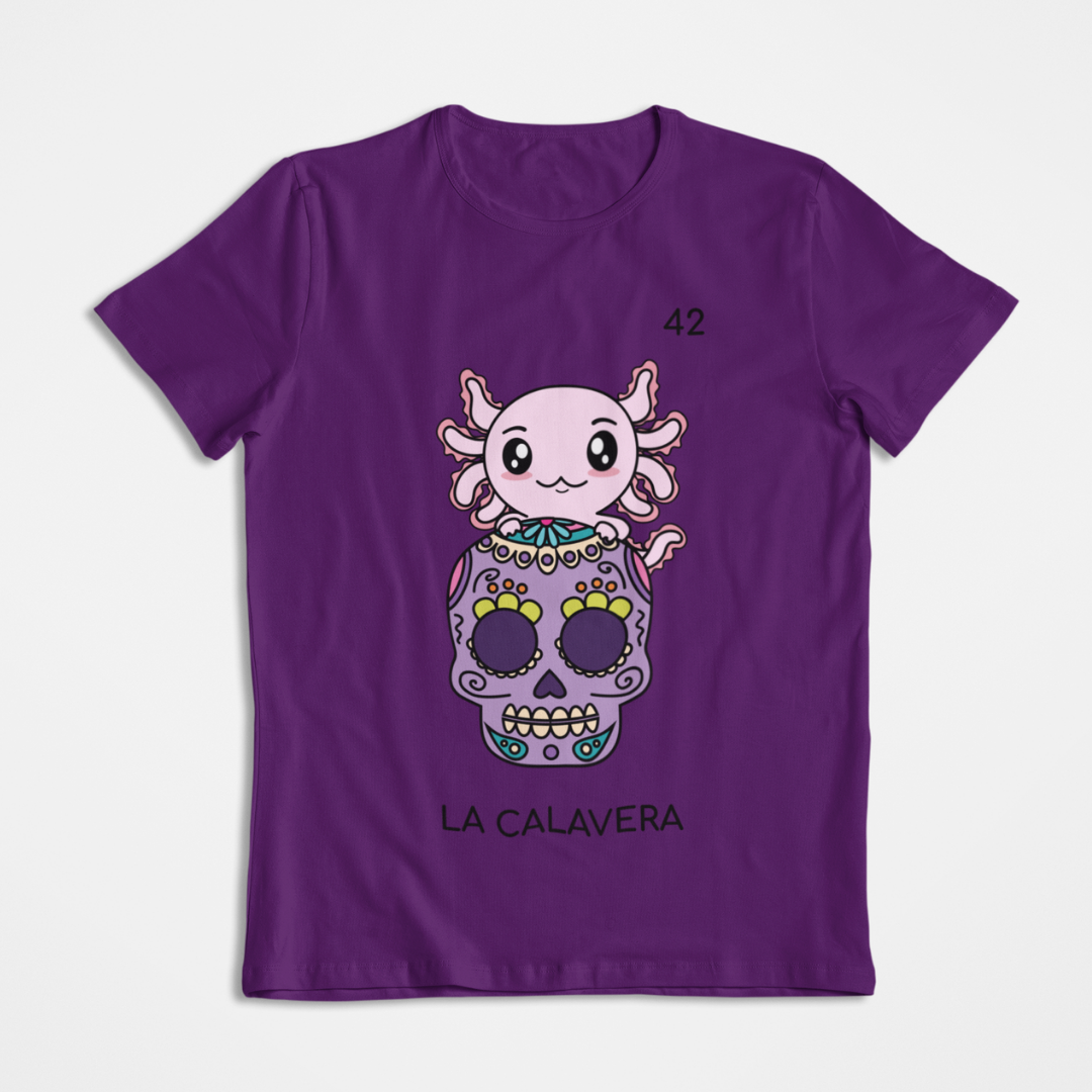 Playera Axoloteria La Calavera Ajolote