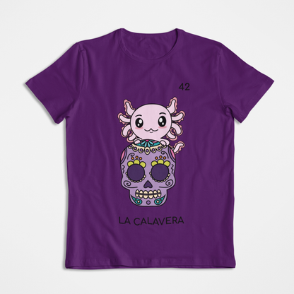 Playera Axoloteria La Calavera Ajolote