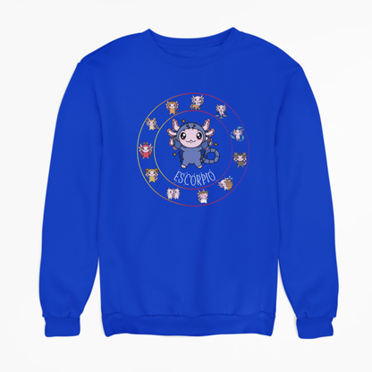 Sudadera Horóscopos Escorpio Axolotzin Ajolote Unisex
