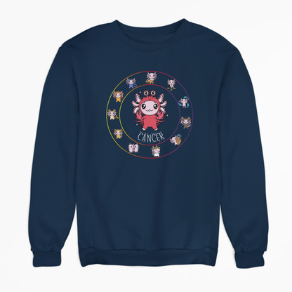 Sudadera Horóscopos Cancer Axolotzin Ajolote Unisex