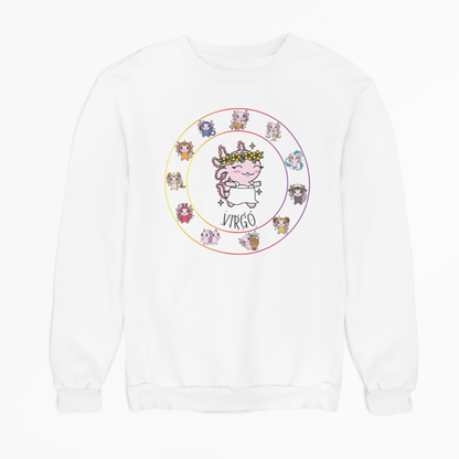 Sudadera Horóscopos Virgo Axolotzin Ajolote Unisex