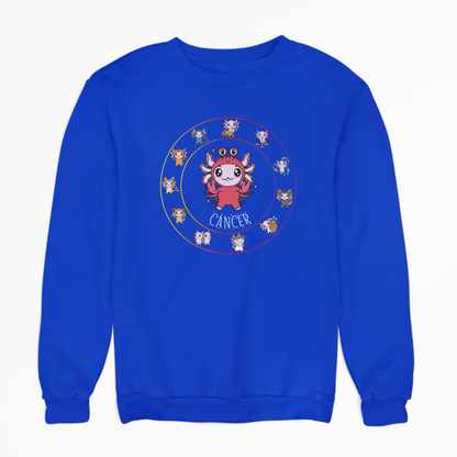 Sudadera Horóscopos Cancer Axolotzin Ajolote Unisex