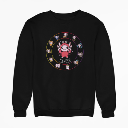 Sudadera Horóscopos Cancer Axolotzin Ajolote Unisex