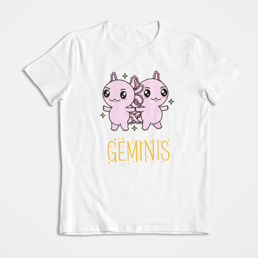 Playera Axolotzin Horoscopos Nombre Geminis Ajolote