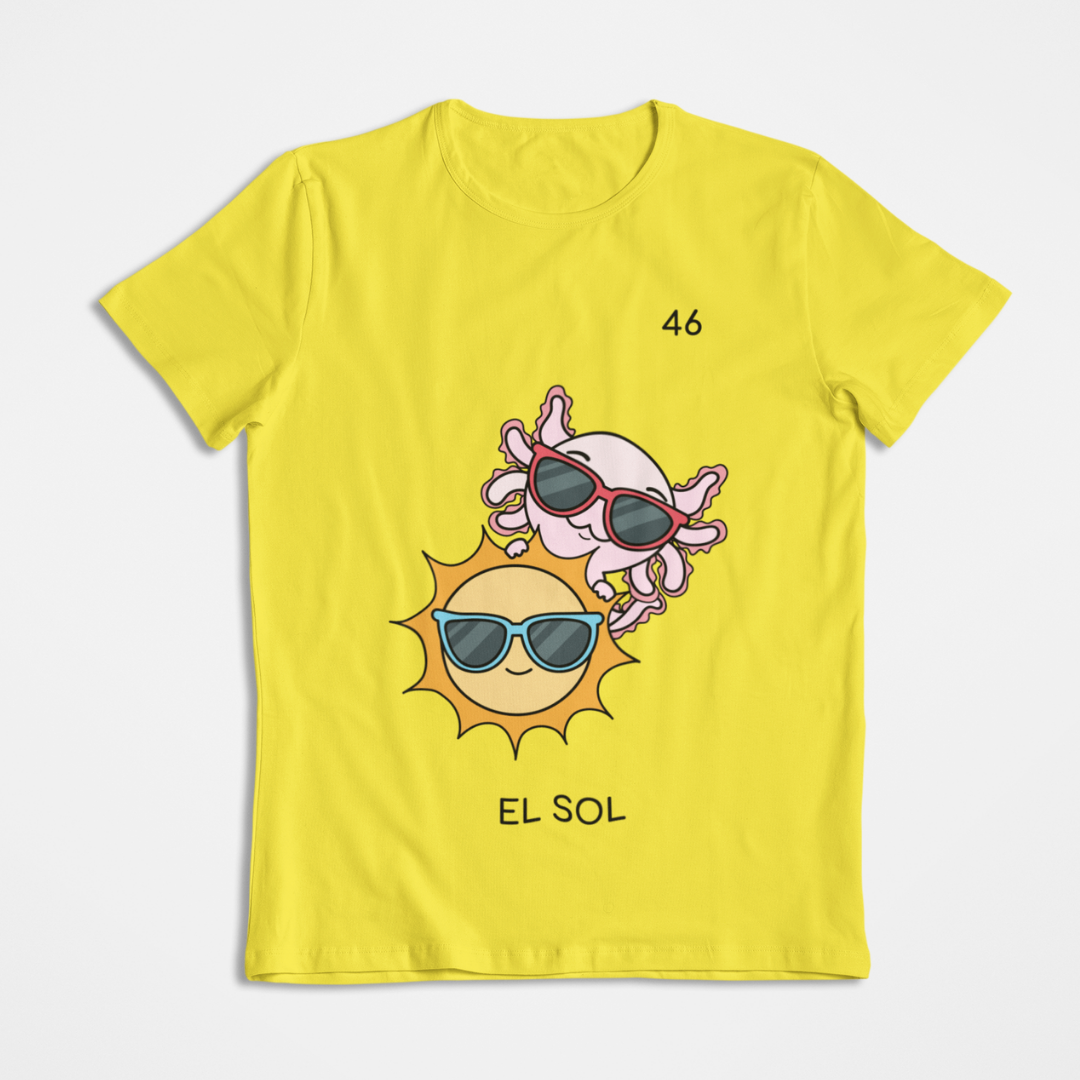Playera Axoloteria El Sol Ajolote
