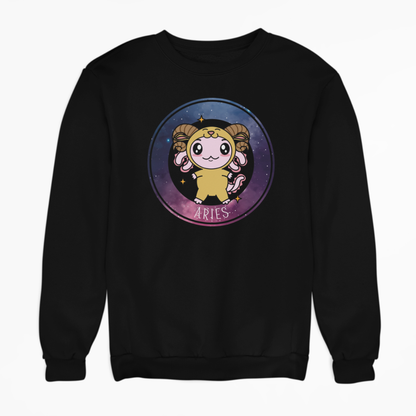 Sudadera Axolotzin Horóscopos Galaxy Aries Ajolote Unisex