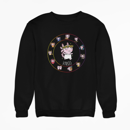 Sudadera Horóscopos Virgo Axolotzin Ajolote Unisex