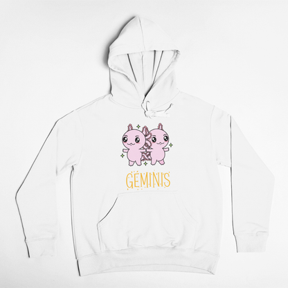 Hoodie Axolotzin Horóscopos Nombre Geminis Ajolote Unisex