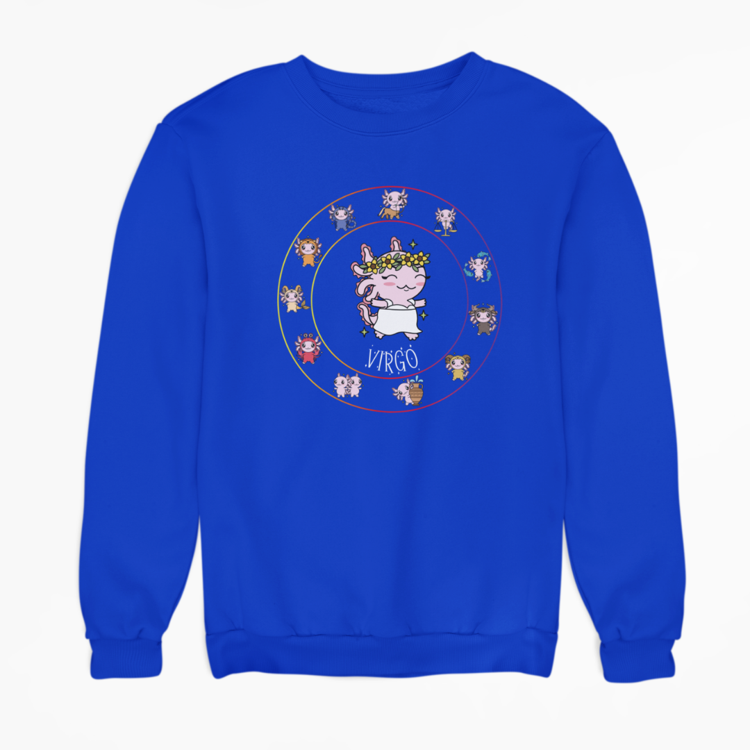 Sudadera Horóscopos Virgo Axolotzin Ajolote Unisex