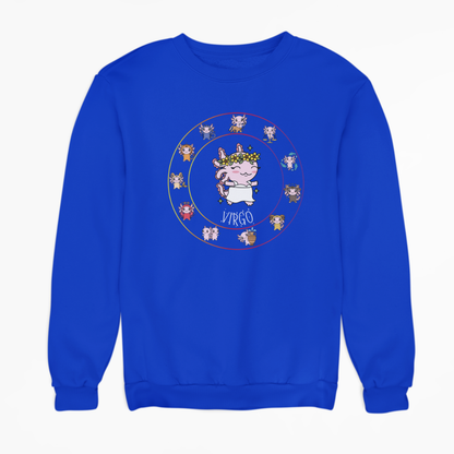 Sudadera Horóscopos Virgo Axolotzin Ajolote Unisex