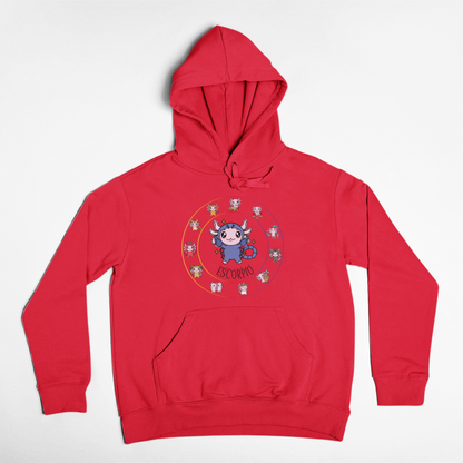 Hoodie Horóscopos Escorpio Axolotzin Ajolote Unisex