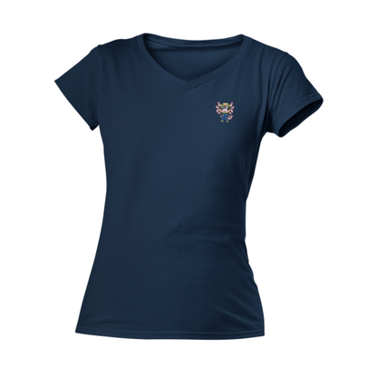 Playera Cuello V Axolotzin Piloto De Carreras Ajolote Adulto