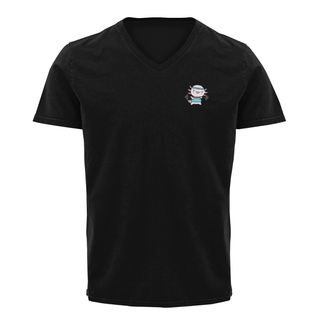 Playera "V" Ajolote Fitness Xo The Monster