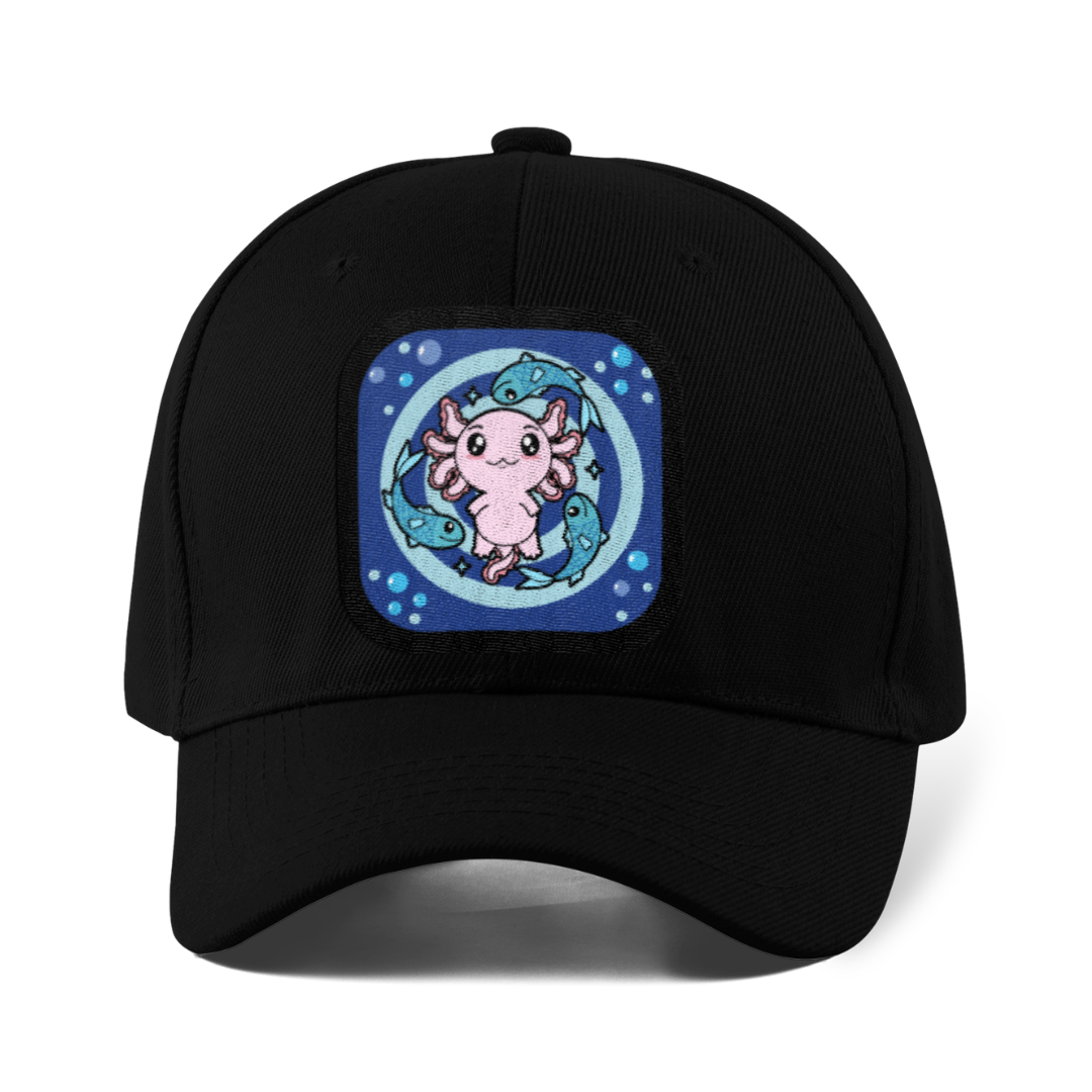 Gorra Unisex Curva Axolotzin Horoscopos Piscis Ajolote