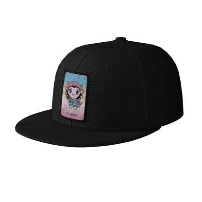Gorra Unisex Plana Axoloteria La Dama Ajolote