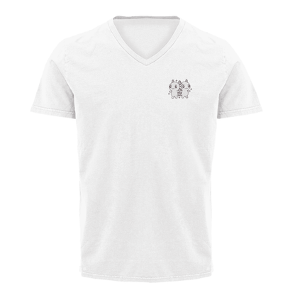Playera Cuello V Horoscopos Geminis Axolotzin Ajolote Adulto