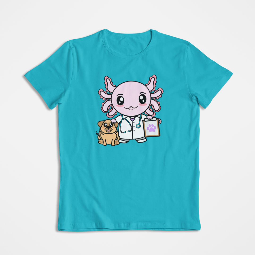Playera Axolotzin Veterinario Ajolote