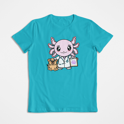 Playera Axolotzin Veterinario Ajolote