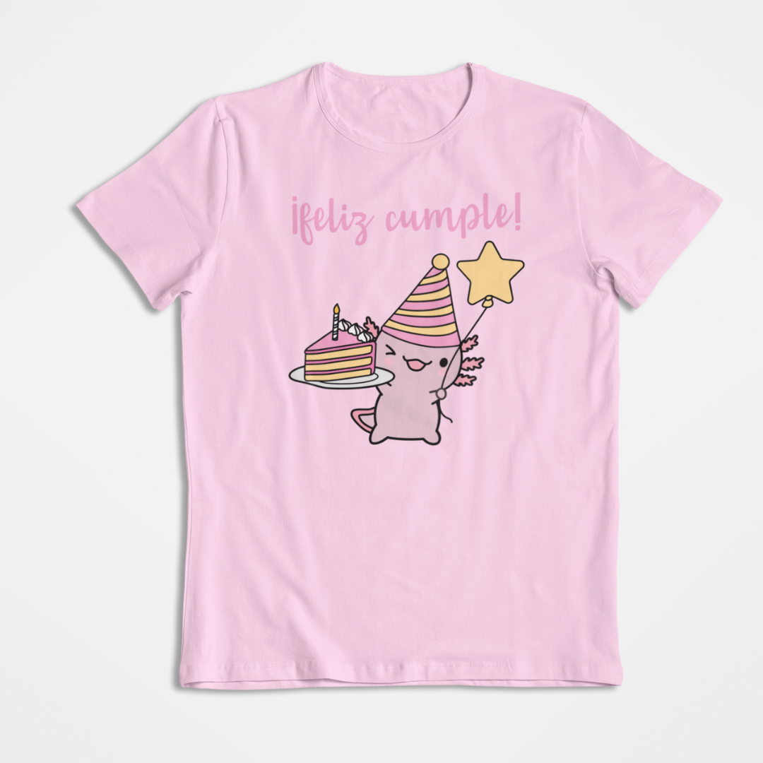 Playera Ajolote Feliz Cumple Xo The Monster