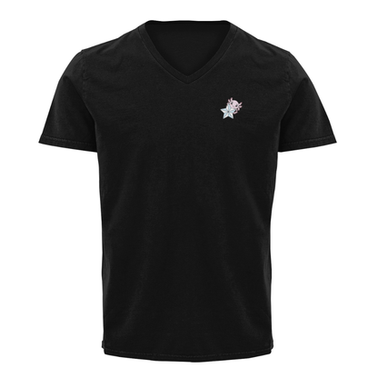 Playera Cuello V Axoloteria La Estrella Ajolote Adulto