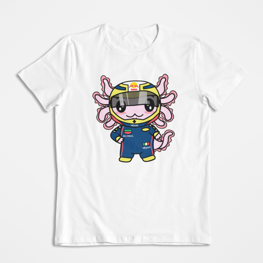Playera Axolotzin Piloto De Carreras Ajolote