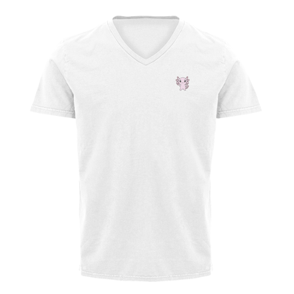 Playera Cuello V Axolotzin Ajolote
