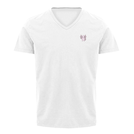 Playera Cuello V Axolotzin Ajolote