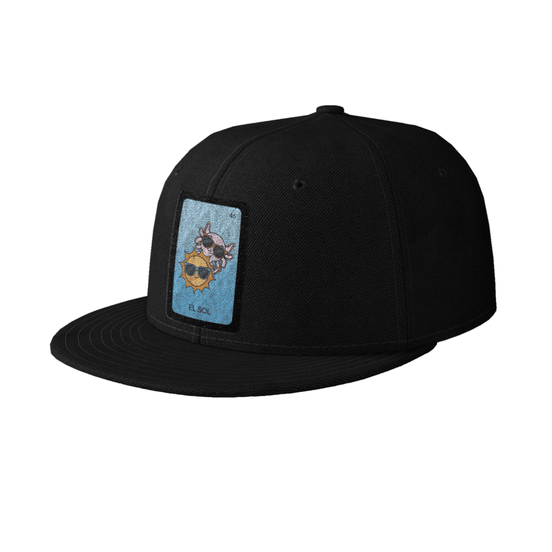 Gorra Unisex Plana Axoloteria El Sol Ajolote