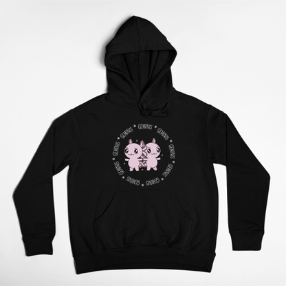 Hoodie Axolotzin Horóscopos Aro Geminis Ajolote Unisex