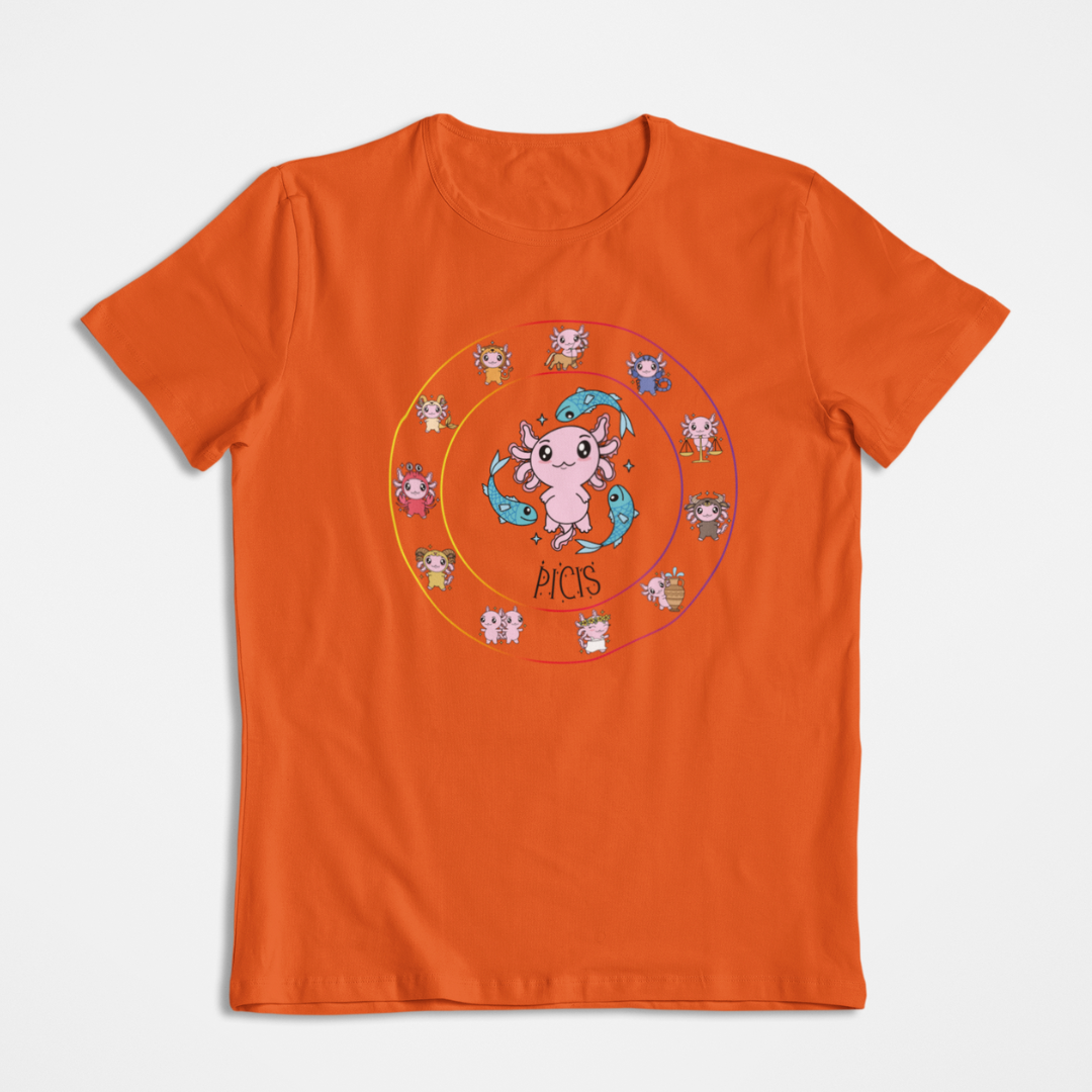 Playera Horoscopos Piscis Axolotzin Ajolote