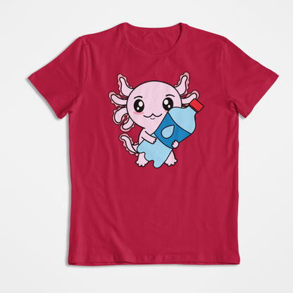 Playera Axolotzin Botella Agua Ajolote