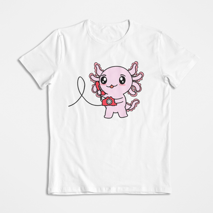 Playera Axolotzin Telefono Ajolote