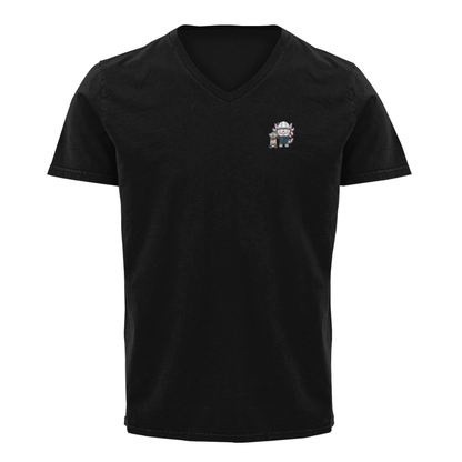 Playera Cuello V Axolotzin Rescatista Ajolote