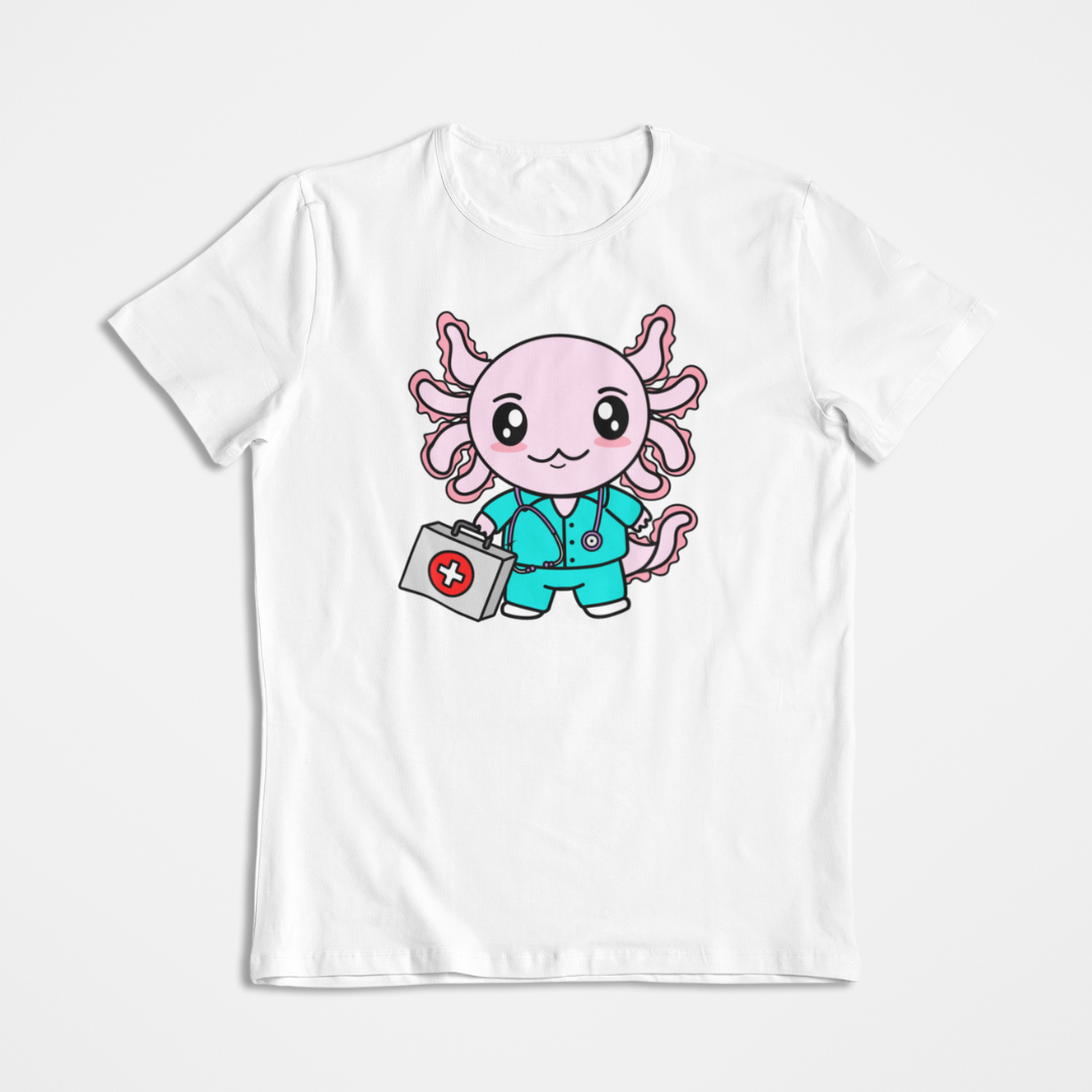 Playera Axolotzin Enfermero Ajolote