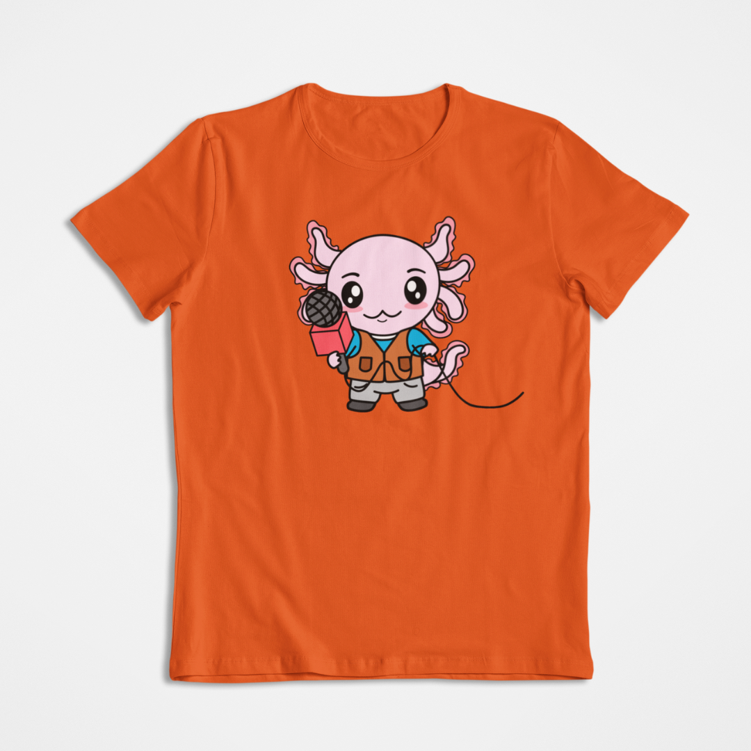 Playera Axolotzin Reportero Ajolote