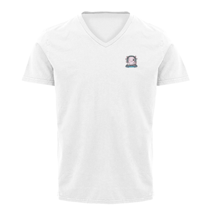 Playera Cuello V Axolotzin Dj Ajolote