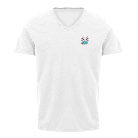 Playera Cuello V Axolotzin Enfermero Ajolote