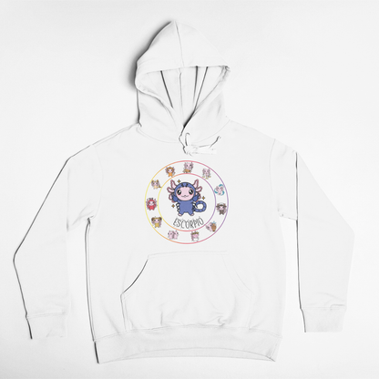 Hoodie Horóscopos Escorpio Axolotzin Ajolote Unisex