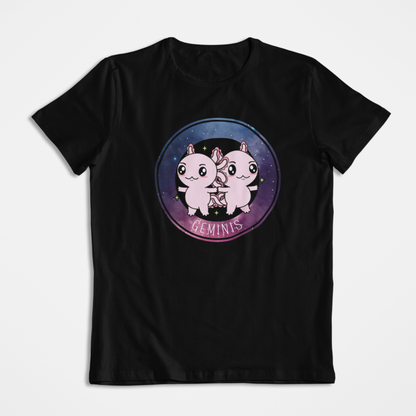 Playera Axolotzin Horoscopos Galaxy Geminis Ajolote