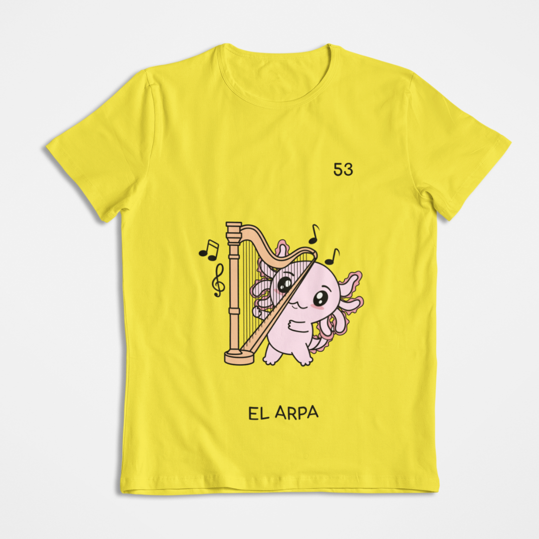 Playera Axoloteria El Arpa Ajolote